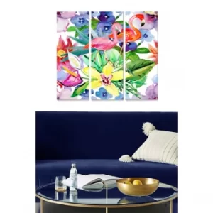 Image of MDF301825628 Multicolor Decorative MDF Painting (3 Pieces)