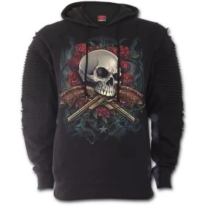 Image of Lord Have Mercy Premuim Biker Fashion Mens Small Hoodie - Black