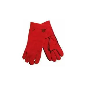 Image of Loops - 300mm Welders Gauntlets Protective Safety Worker Gloves All Purpose Wear