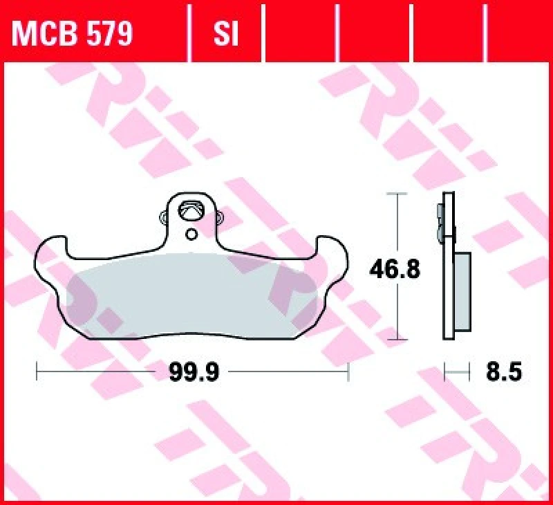 Image of TRW Lucas Brake pad MCB579