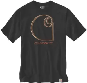 Image of Carhartt C Graphic T-Shirt, black, Size S, black, Size S