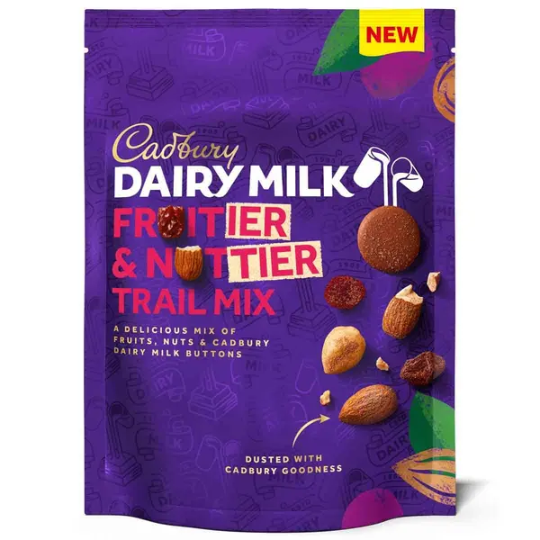 Image of Cadbury Gifts Direct Cadbury Fruitier & Nuttier Chocolate Trail Mix 100g (Box of 10) 4305468O