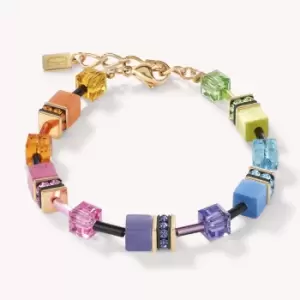 Image of Coeur De Lion Classic GEOCUBE Bracelet Gold Rainbow