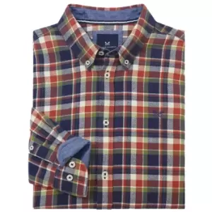 Image of Crew Clothing Mens Fleece Check Shirt Check Medium