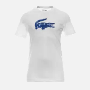 Image of Lacoste Logo-Appliqued Cotton-Blend Jersey T-Shirt - S
