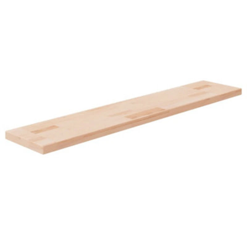 Image of Vidaxl Shelf Board 100X20X2.5cm Untreated Solid Wood Oak
