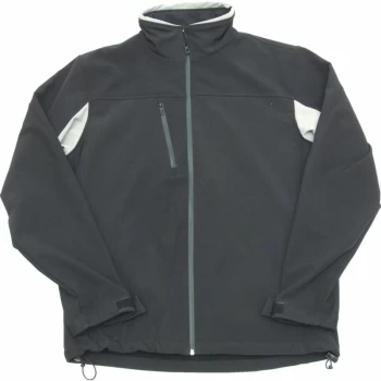 Image of Waterproof Roma Black & Grey Small Soft Shell Jacket - Tuffsafe