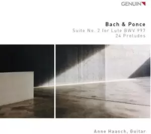 Image of Bach & Ponce Suite No 2 for Lute BWV997/24 Preludes by Johann Sebastian Bach CD Album