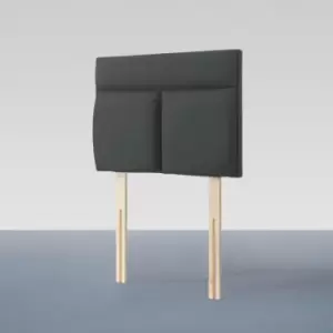 Image of Airsprung 90Cm Single Harptree Linoso Charcoal Headboard