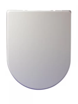 Image of Aqualona Thermoplast D Shaped Toilet Seat - White
