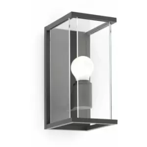 Image of 08-faro - Nala 1-light dark gray garden wall light