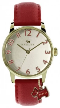 Image of Radley Ladies Red Leather Strap Watch