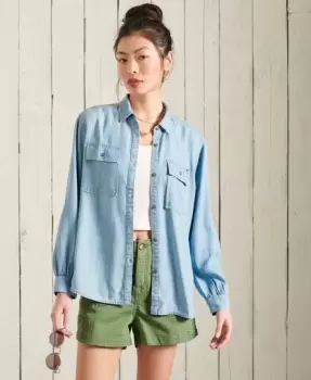 Image of Superdry Long Sleeved Textured Shirt