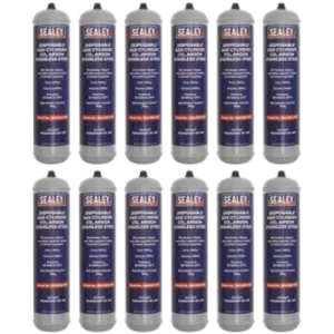 Image of Sealey Gas Cylinder Disposable Carbon Dioxide/Argon 100g - Box of 12