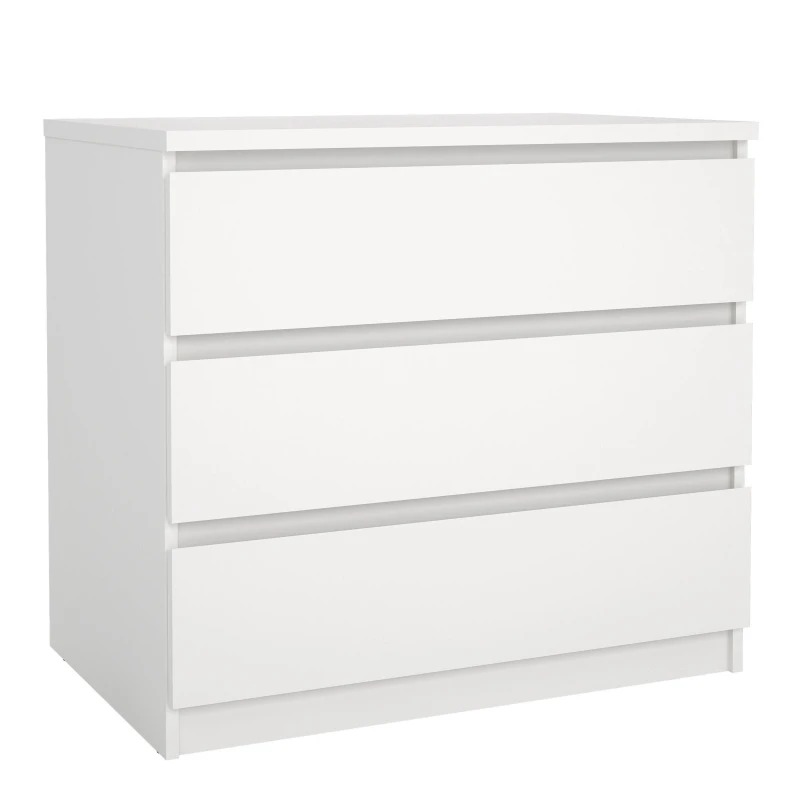 Image of Furniture To Go Naia Chest of 3 Drawers in White White Unisex