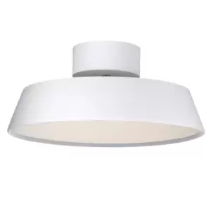 Image of Kaito Dimmable Integrated LED Semi Flush Light White 3000K