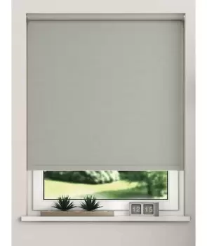 Image of New Edge Light Grey Blackout Roller Blinds 80cm