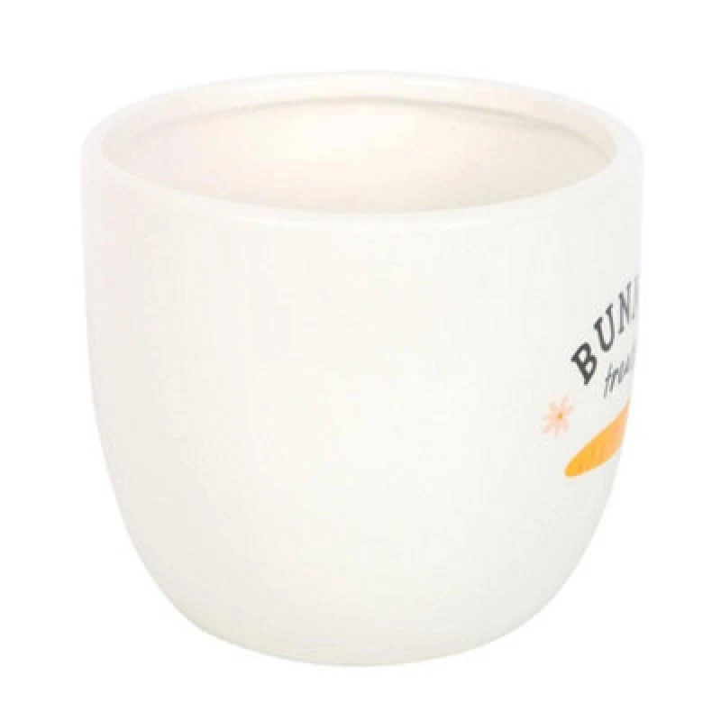 Image of Something Different Something Different Bunny Treats Ceramic Pot in White White One Size Unisex 5063693979546