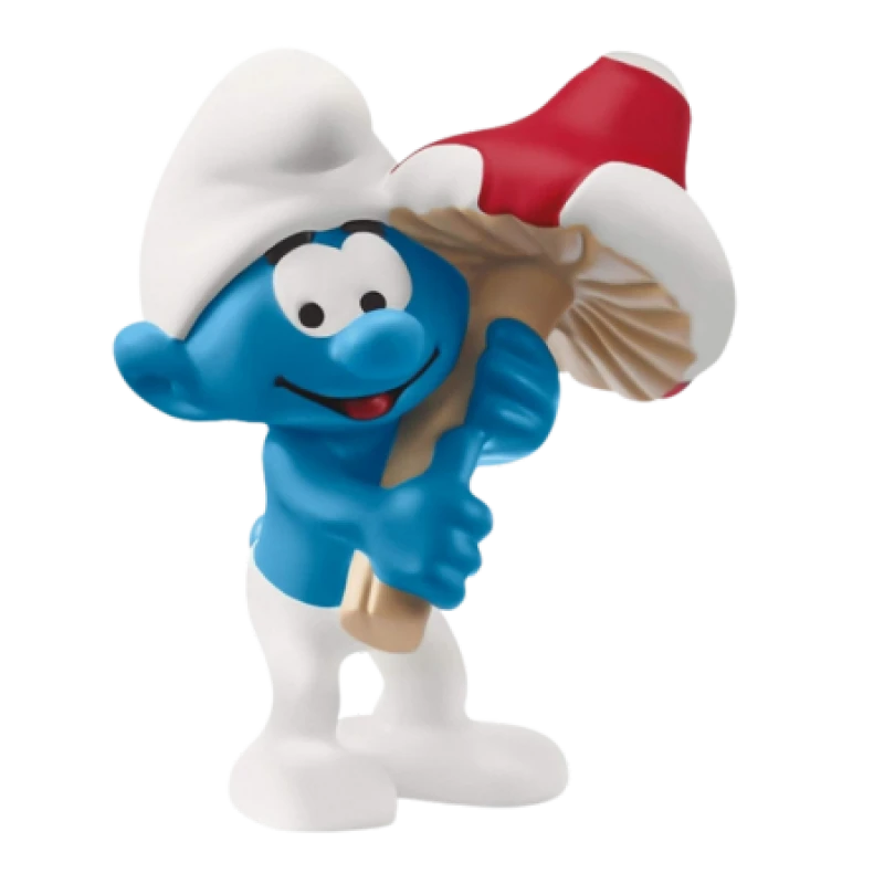Image of Schleich Smurf with Good Luck Charm Mini Figure SCH-20819