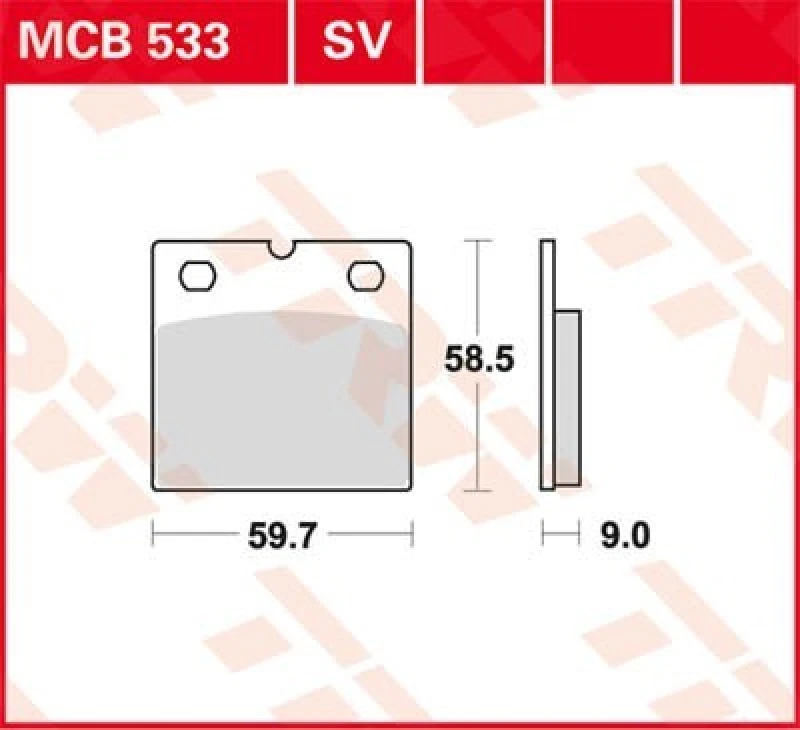 Image of TRW Lucas Brake lining MCB533