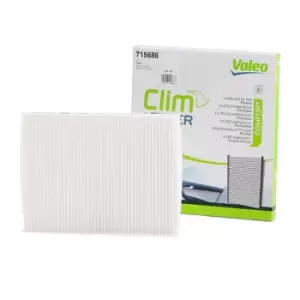 Image of VALEO Pollen filter FIAT,CHRYSLER,LANCIA 715686 71736776,46723435,71736776 46723435,71736776