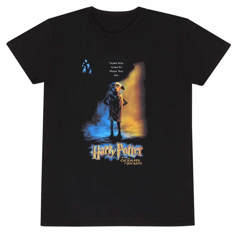 Image of Harry Potter Dobby Poster T-Shirt Black male
