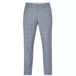 Image of Ted Baker Checked Trousers - Blue