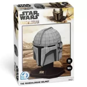Image of Star Wars: The Book of Boba Fett The Mandalorians Helmet Paper Core 3D Puzzle Model