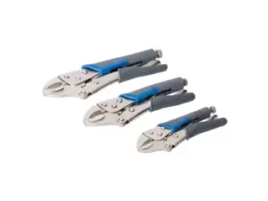 Image of Silverline 675268 Self Locking Soft-Grip Plier Set 3pce