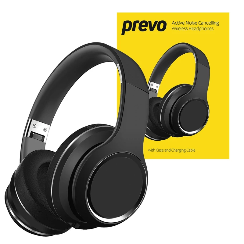 Image of PREVO PREVO A6 Active Noise Cancelling Wireless Headphones A6-ANC