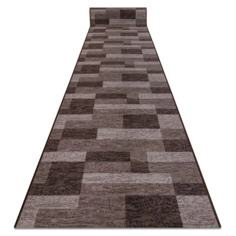 Image of RugsX Runner Anti Slip Icona Gum Brown 67Cm 67X140 Cm
