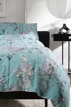 Image of Tiger Printed Cotton Duvet Bedlinen