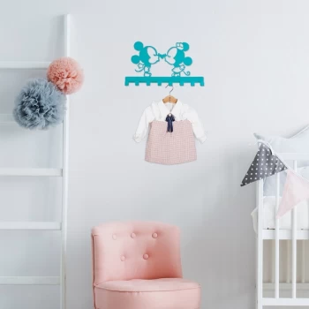 Image of Bear - Blue Blue Metal Wall Hook