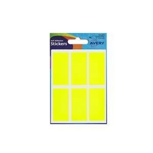 Image of Original Avery 32 223 Yellow Coloured Labels in Packets 10 Packs of 36