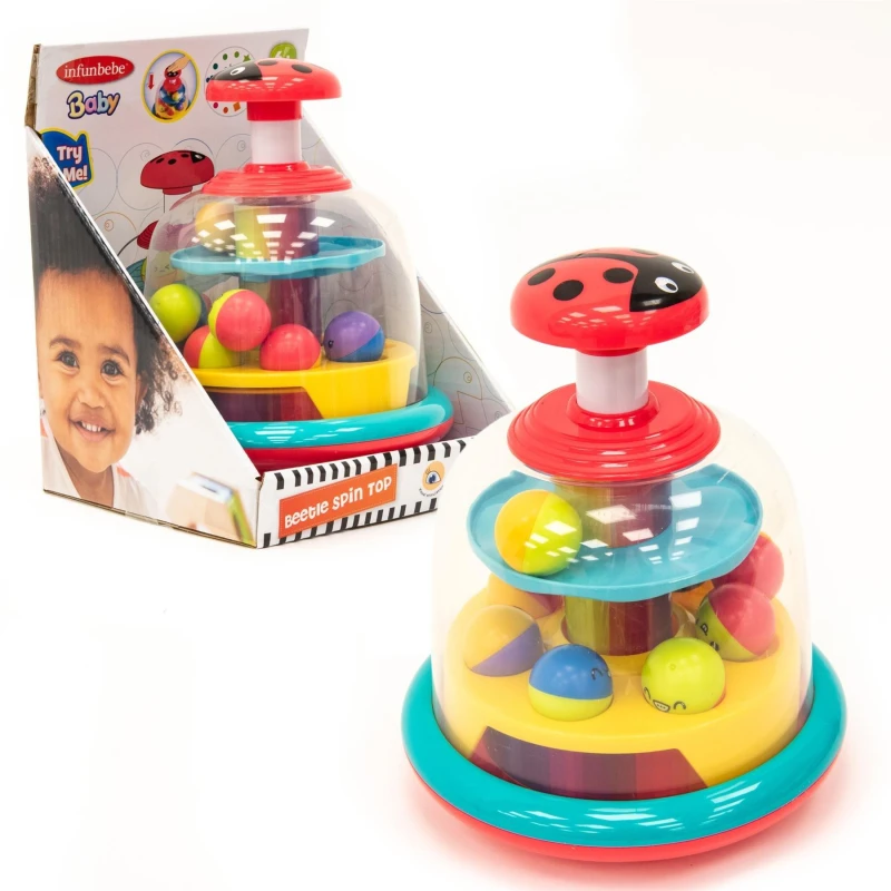Image of KandyToys Beetle Spin Top Activity Toy Multi