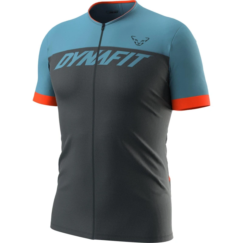 Image of Dynafit Ride Full Zip T-Shirt Adults Short Sleeve Performance T-Shirts Small Blue 62239818350