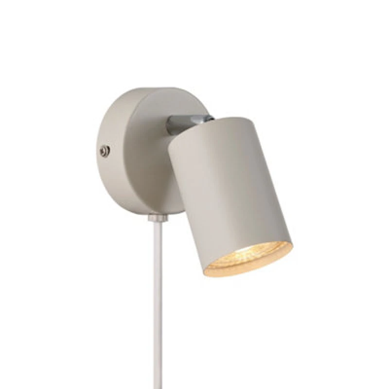 Image of Nordlux Explore Metal Wall Light Beige,plug In Or Mains