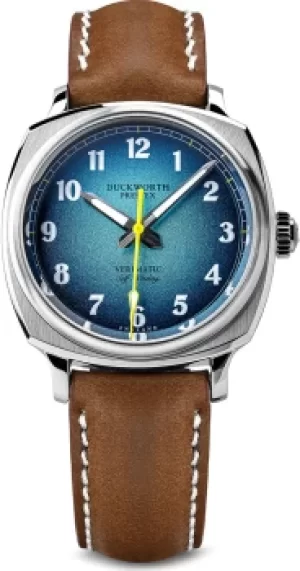 Image of Duckworth Prestex Watch Verimatic Blue Fume Brown Leather Limited Edition