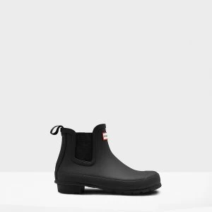 Image of Hunter Womens Original Chelsea Boots - Black - UK 4