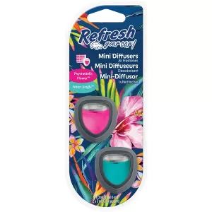 Image of Psychic Flower/Neon Jungle (Pack Of 12) Refresh Mini Diffuser