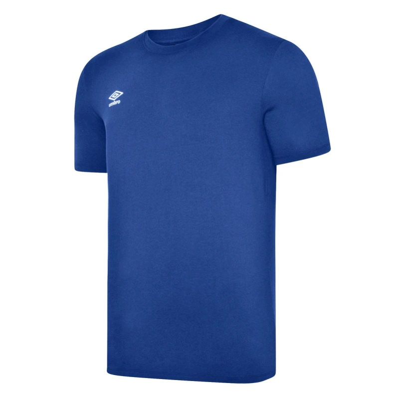 Image of Umbro Umbro Men Club Leisure T-Shirt in Mid Blue Size: Small Mid Blue S Male 5063107690951