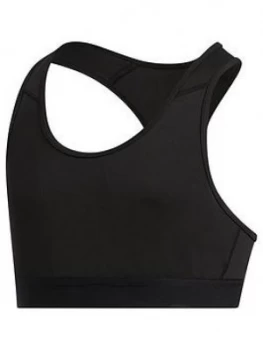 Image of Adidas Junior Girls Training Bra - Black