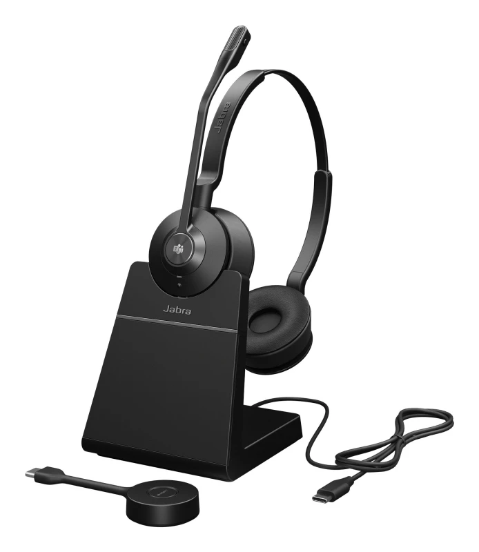 Image of Jabra Engage 55 SE MS Stereo USB-C Headset with Charging Stand 35127J GJQ35127J