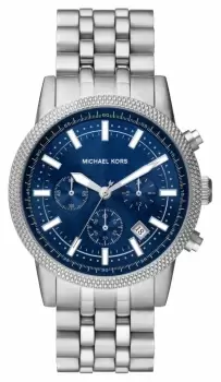 Image of Michael Kors MK8952 Mens Hutton Stainless Steel Blue Watch