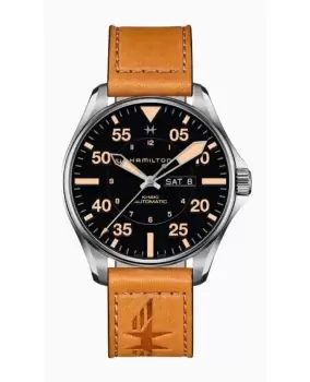 Image of Hamilton Khaki Pilot Day Date Auto Mens Watch H64725531 H64725531