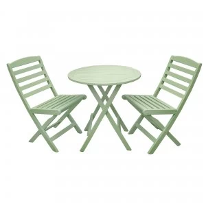 Image of Porto Green Folding Bistro Set