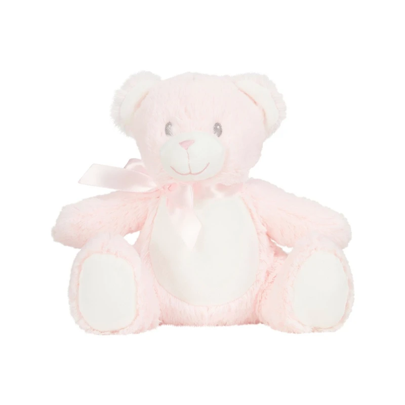 Image of Mumbles Printme Mini Teddy Bear in Pink Size: Medium Pink Unisex M