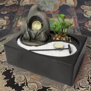 Image of Zen Garden Indoor Illuminated Water Fountain by Well Being