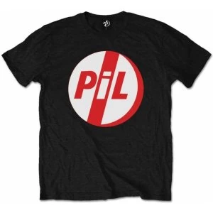 Image of Pil Logo Mens Black T-Shirt Large