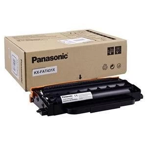 Image of Panasonic KXFAT431X Black Laser Toner Ink Cartridge
